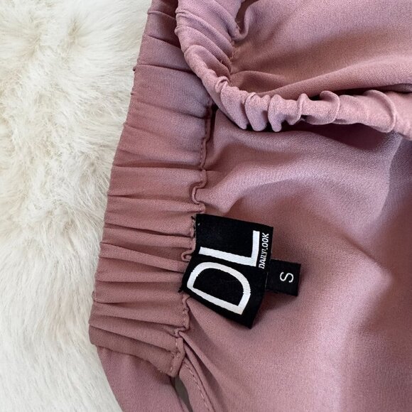 NWT Daily Look New Off-Shoulder Mauve Pink Blouse Size Small - Picture 7 of 8